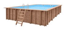Luxe houten zwembad Playa Forti 834 x 492 x 138 cm
