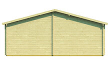 Gartenhaus Ardee 700 x 817 x 317 cm &ndash; Fertighaus aus Holz &ndash; Luxus-Blockhaus