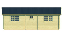 Gartenhaus Ardee 700 x 817 x 317 cm &ndash; Fertighaus aus Holz &ndash; Luxus-Blockhaus