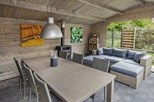 Gartenhaus Mokka mit Seitendach 900 x 400 x 279 cm