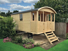 Pipowagen 500 x 240 cm met veranda - Zigeunerwagen&nbsp;Kathy 