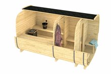 Sauna cube Rovaniemi &Oslash;219 x 390 cm - vurenhout 38mm 