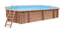 Luxe houten zwembad Playa Porto Marie 727 x 396 x 138 cm