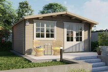 Blokhut Salamanca zilvergrijs 