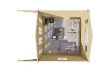 Blokhut S&ouml;ren bovenaanzicht