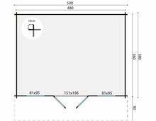 Blokhut Pavel maatvoering