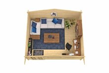 Blokhut Tova bovenaanzicht