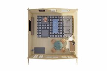 Blokhut Helle bovenaanzicht