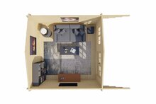 Blokhut Stian bovenaanzicht