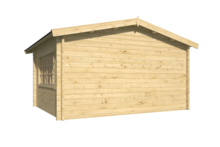 Blokhut Blackpool achteraanzicht