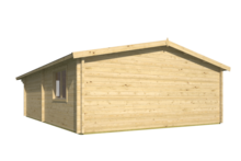 Blokhut Ballyragget achteraanzicht