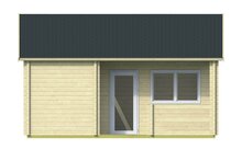 Blokhut Edelweiss vooraanzicht