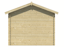 Blokhut Aksel achteraanzicht