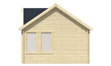 Blokhut Clockhouse rechterzijaanzicht