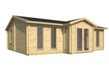 Blokhut Mullingar vooraanzicht