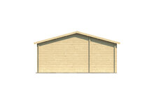 Gartenhaus Letterkenny 1120 x 595 x 304 cm &ndash; Fertighaus aus Holz &ndash; Luxus-Blockhaus
