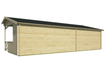 Blokhut Mokka achteraanzicht