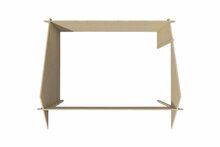 Blokhut Th&uuml;ringen bovenaanzicht