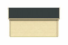 Blokhut Th&uuml;ringen achteraanzicht