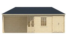 Blokhut Olson vooraanzicht