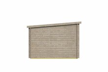Gartenhaus Dora mit Vordach 500 x 300 x 217 cm - Impragniert (28 mm) - Tuindeco