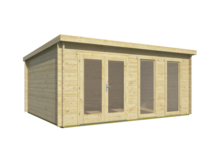 Blokhut Annabel linkervooraanzicht