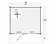 Blokhut Bjorn maatvoering