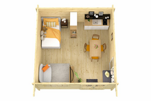 Blokhut Dingle bovenaanzicht