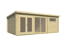 Blokhut Flow vooraanzicht