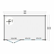 Blokhut Aiste maatvoering