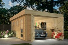 Garage Marketta 380 x 536 cm &ndash; Flachdach
