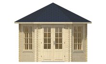 Gartenhaus Nora 354 x 316 cm - Sechseckige Gartenlaube