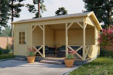 Gartenhaus Selma 578 x 350 x 279 cm mit Seitendach