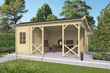 Gartenhaus Selma 578 x 350 x 279 cm mit Seitendach