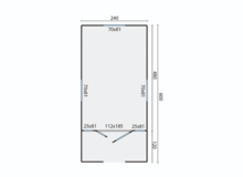 plattegrond pipowagen Johnny