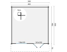 Blokhut Hendrick maatvoering