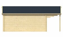 Blokhut Emiel linkerzijaanzicht