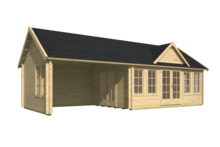 Blokhut Big Ben vooraanzicht