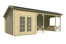 Blokhut Kukka vooraanzicht