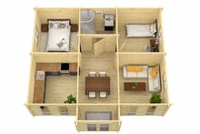 Blokhut Mullingar bovenaanzicht