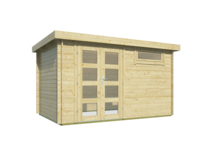 Blokhut Ulmod vooraanzicht