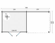 Blokhut Eirunn maatvoering