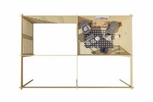 Blokhut Oletha bovenaanzicht