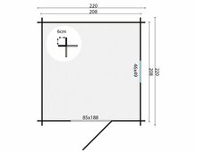 Blokhut Eigo maatvoering