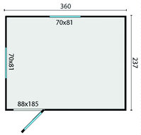 Zirkuswagen 360 x 240 cm - Pipowagen Joey