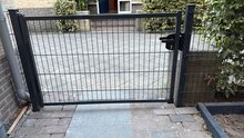 Einzeltor 100 cm breit f&uuml;r Doppelstabmattenzaun