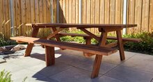 Picknicktisch Madrid 250 x 160 x 75 cm Hartholz (8 Personen) - Picknick-Set
