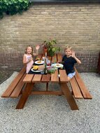 Picknicktisch Madrid 250 x 160 x 75 cm Hartholz (8 Personen) - Picknick-Set