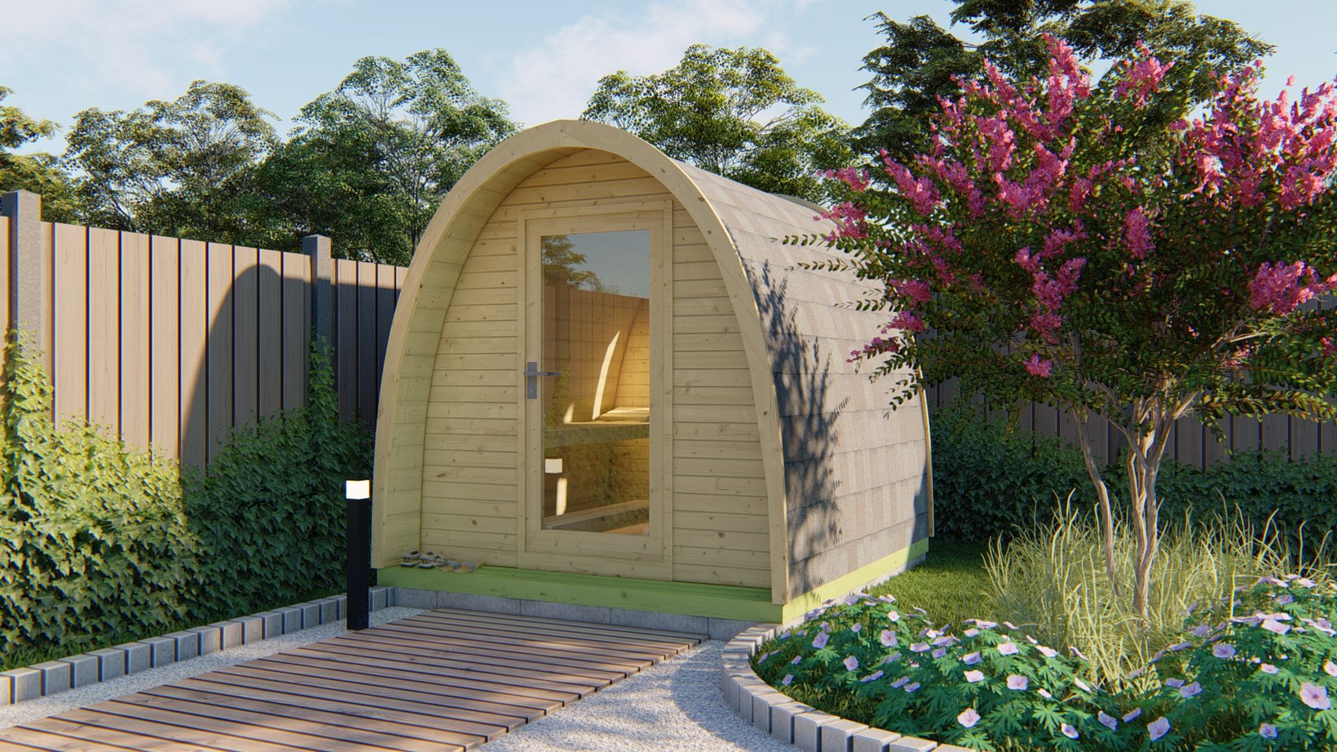 Sauna POD Tolva 260 cm | 42 mm | unbehandelt