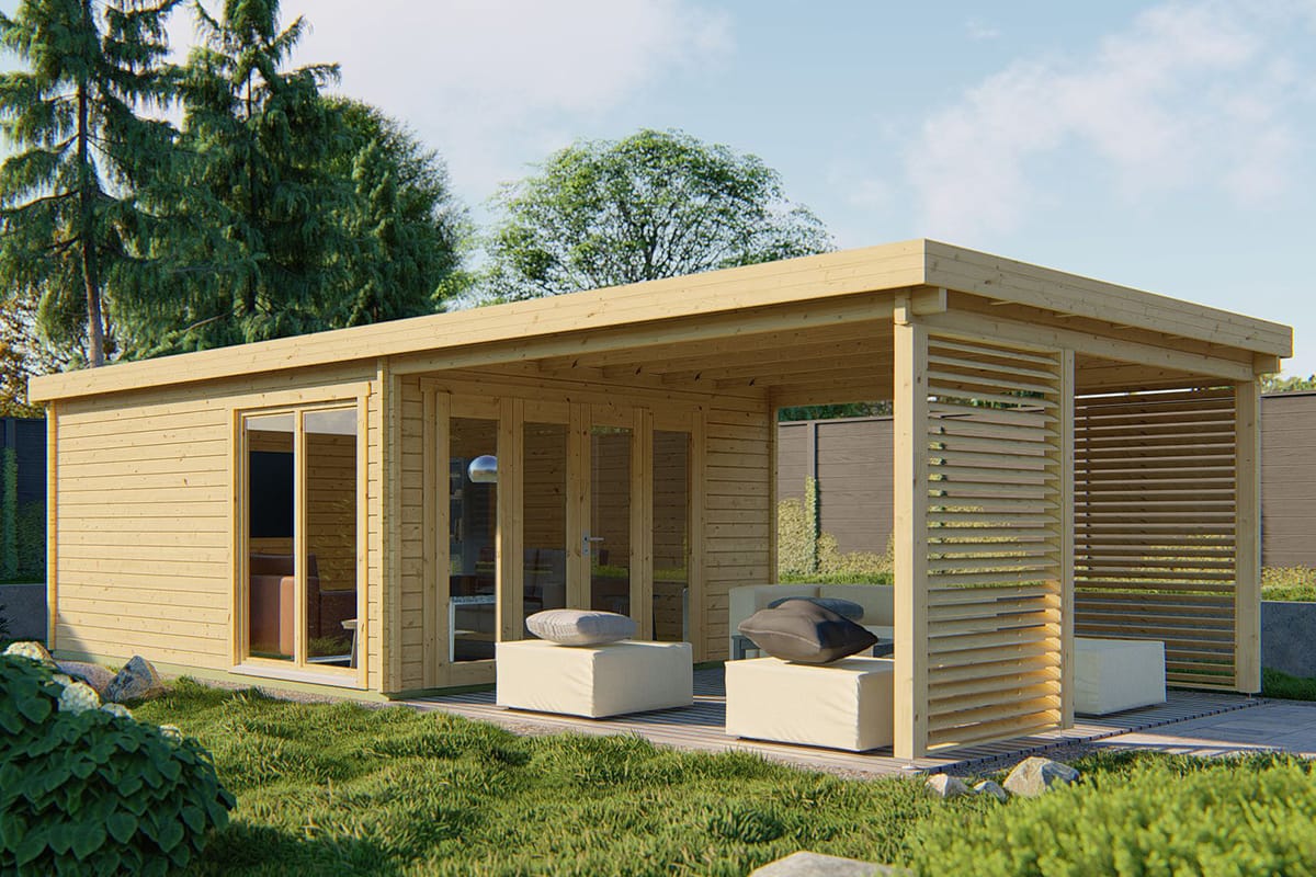 Blockhaus Casper 900 x 400 x 236 cm (58 mm)